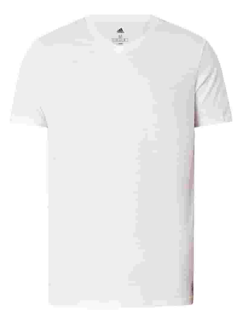 ★adidas/V-NECK★ Adidas 3 Pack Lounge V-Neck T-Shirt, White - Walmart.com
