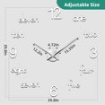 thumbnail image 5 of Large Wall Clock for Living Room Decor, 3D Frameless Large DIY Wall Clock Easy to Assemble, Mirror Wall Clock Decor Sticker for Home Bedroom Office Wall Decorations(Silver), 5 of 5