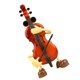 thumbnail image 3 of Caja de música creativa de 1 pieza, modelo de violín oscilante, adorno de escritorio (música aleatoria), 3 of 6