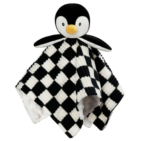 Manta Beilimu Baby Lovey de 14 pulgadas con forma de pingüino suave