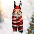 thumbnail image 2 of Iaqnaocc Christmas Women's Jumpsuits one piece Sleeveless Jumpsuits Rompers Loose Fit Adjustable Strap Jumpsuits Fashion Overalls Deep Red L, 2 of 3