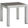 thumbnail image 3 of Modway Shore Chaise Lounge Chair and Side Table in Silver Black Turquoise, 3 of 4