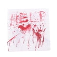 thumbnail image 2 of Napkins for Halloween 40Pcs Red Blood Handprint Paper Tissue for Party Decoration, 2 of 5