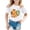 White, variant on oqasdz Summer Boys and Girls T Shirts Round Neck Cartoon Animal Print Casual Loose Short Sleeve T Shirt, Size 2-4 Years