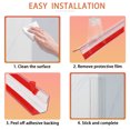 thumbnail image 3 of Gaahing Clear Self Adhesive Wall Corner Protectors, Thickened L-Shaped Peel and Stick Furniture Edge Shields & Guards for Sharp Wall, Door Frame, Table,4pcs x 39.4''L x 1''W, 3 of 7