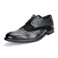 thumbnail image 1 of Bruno Marc Mens Brogues Leather Lined Lace-up Wing-Tip Formal Dress Oxford Shoes PRINCE-09 BLACK Size 11, 1 of 5