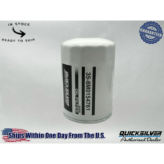 Quicksilver Genuine OEM Authentic Oil Filter 35-8M0154761
