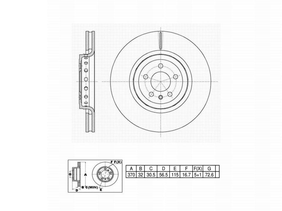 Winstop Brake Rotor, Front WS250388, Dodge Charger 2022-2014