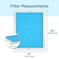 thumbnail image 6 of Medify Air 16x20x1 Air Filter, MERV 11 Pleated with HEPA, HVAC Furnace Filter, 2-Pack, 6 of 6