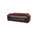 thumbnail image 2 of Ottomanson Convertible Sleeper Sofa Bed with Hidden Storage, Firm Comfort Couch, Burgundy, 2 of 5