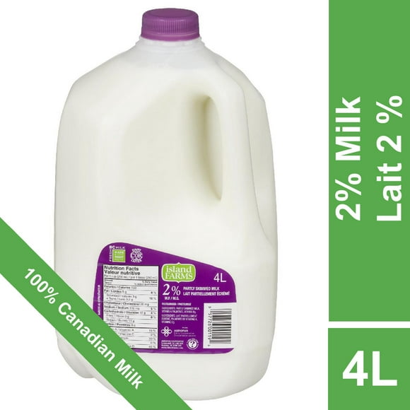 Island Farms 2% Milk, 4 L Jug