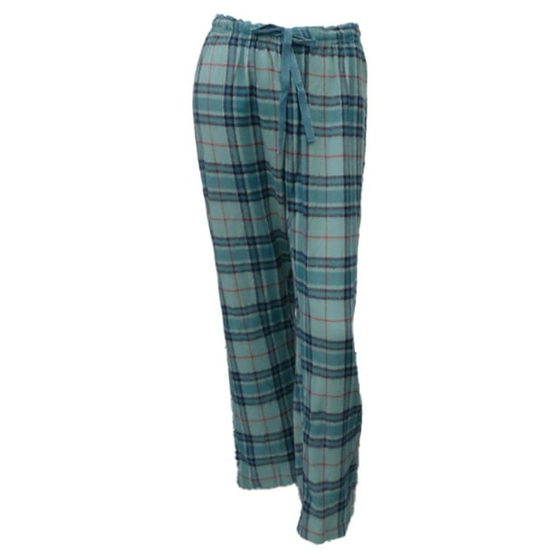 Soft Sensations Womens Green Plaid Flannel Sleep Pants Pjs Pajama ...