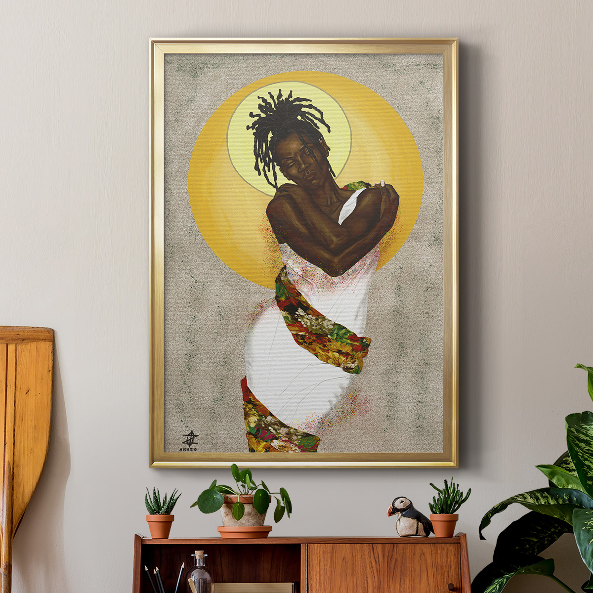 Her Love Premium Framed Print - Ready to Hang