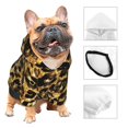 thumbnail image 3 of Balery Gold Glitter Leopard Sudadera con Capucha para Perros Pequeños – Ropa para Mascotas, Disfraz para Perros y Gatos, Ideal para Fiestas y Cosplay-Small, 3 of 7