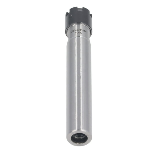 Portaherramientas CNC, C20 ER16M 100L Varilla De Extensión De Mandril De Alta Dureza Sujeción Estable Con Llave Para Procesamiento De Torno Para Mandriles ER16M