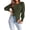 Army Green, variant on Long Puff Sleeve Sweaters for Women Fall Winter Crewneck Knit Ribbed Bodysuit Pullover Tops