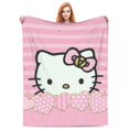 thumbnail image 3 of Hello Kitty Fleece Blanket Super Soft Cozy Throw Blanket 50"X40", Lightweight Fuzzy Comfy Flannel Blanket Warm Plush Throw Blankets For Couch, Sofa, Bed, 3 of 7