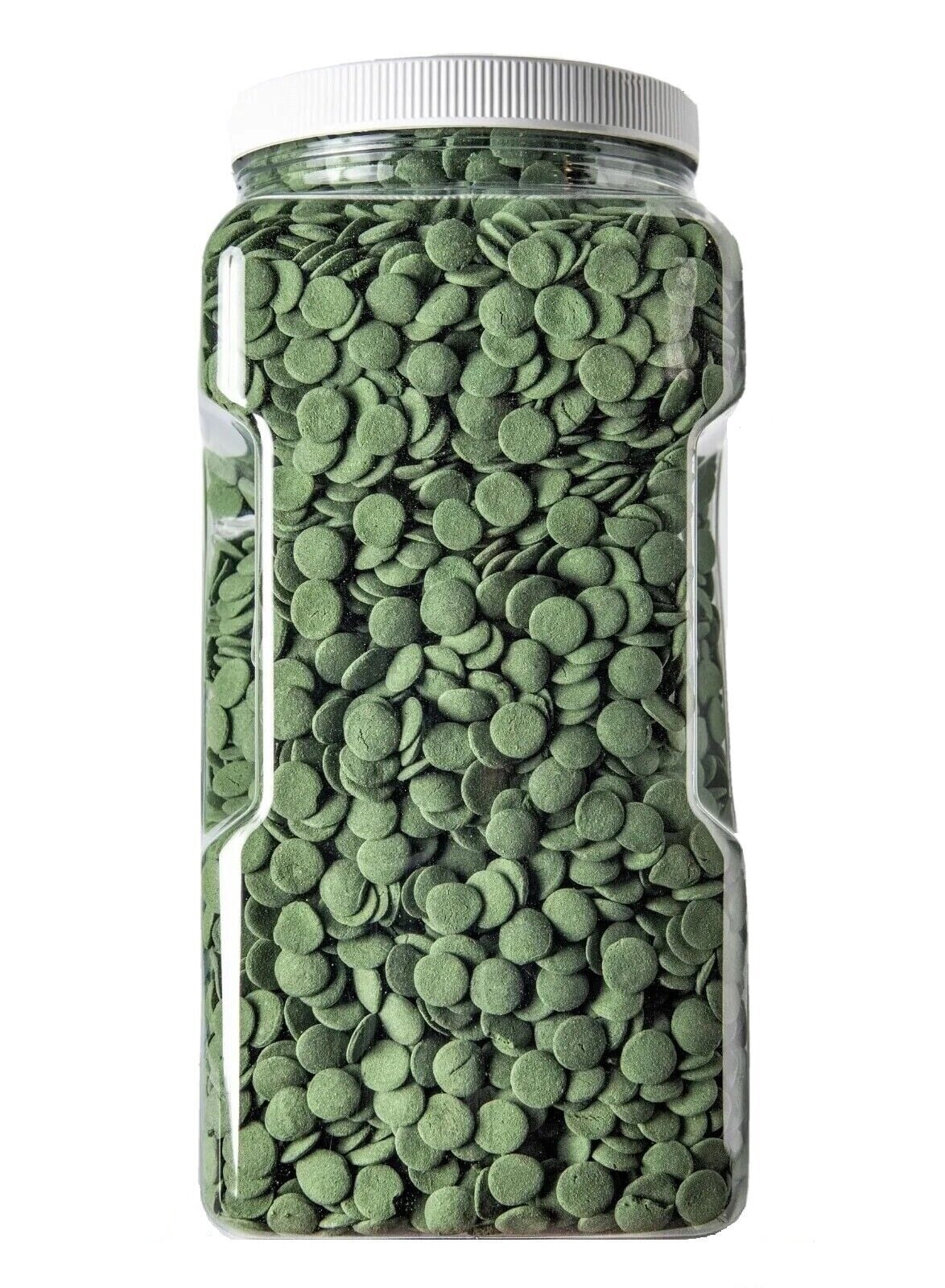 12mm Spirulina, Algae & Veggie 1/2" Small Sinking Wafers for Bottom Fish, Shrimp, Snails, Crabs, Crayfish, All Tropical Fish. AFI Wafers...5-lb Lg Jar