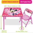 thumbnail image 2 of Juego de Mesa y Silla para Niños MINNIE 51x51x42 cm Mesa Límite 32 kg, 2 of 7