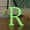 R, variant on Glow In The Dark Letter Wall Stickers Decorate 26 Letters DIY 3D Mirror Acrylic Wall Sticker Decals Home Decor Art Mural