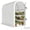 White, variant on Outsunny Walk-in Mini Greenhouse Outdoor Greenhouse with Shelves, Green