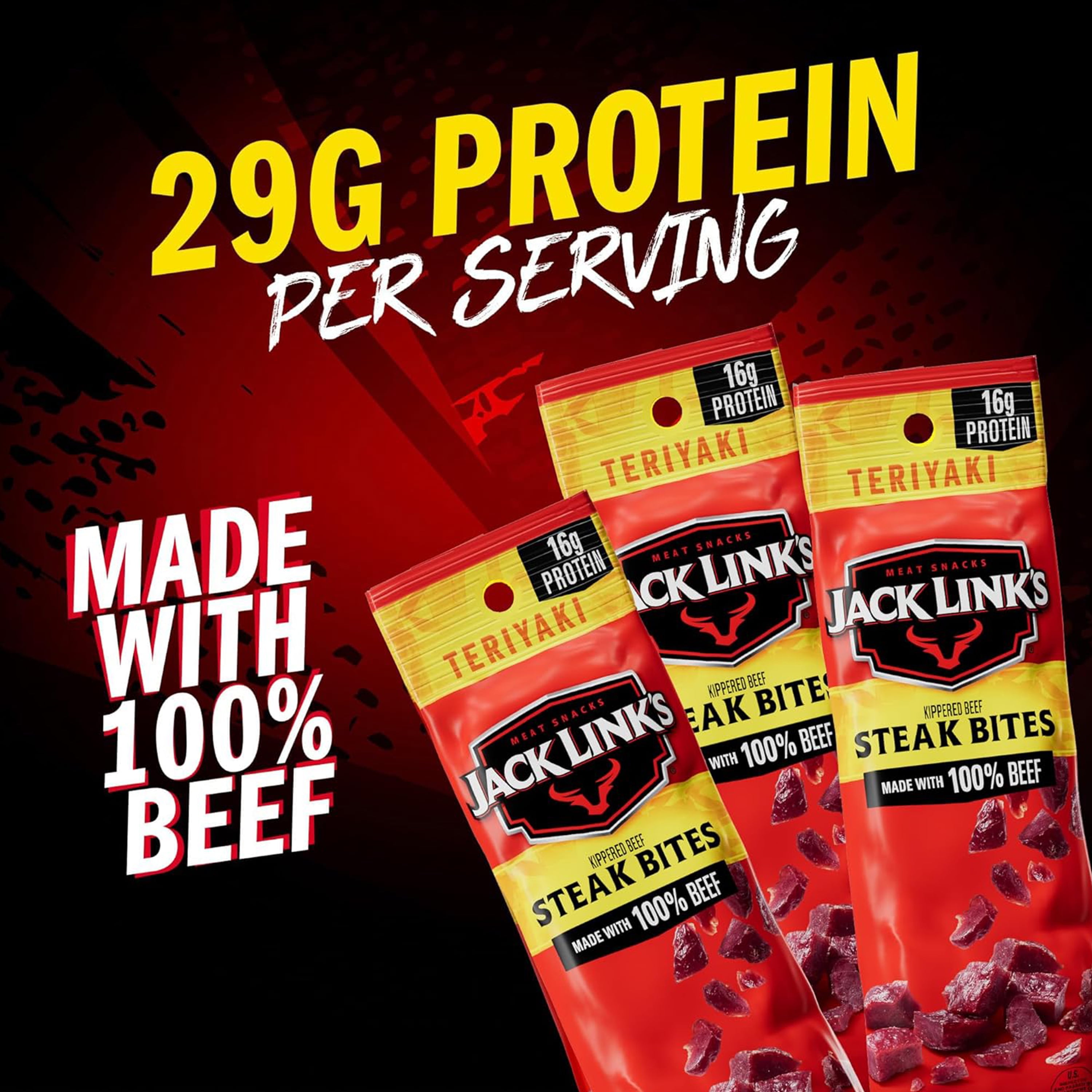 Frito Lay Jack Link's Kippered Beef Steak Bites Variety pack, 8 pack