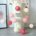 thumbnail image 2 of Cotton Yarn Ball String Lights, LED Fairy Lights for Bedroom (Macaron), 2 of 3