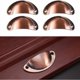 thumbnail image 4 of 10x Tirador de concha vintage para cajón, armario, muebles de cocina, pomo de puerta de armario retro de hierro curvo de 8,2 cm x 3,5 cm, pomo de puerta de metal para decoración de muebles de armario, 4 of 4