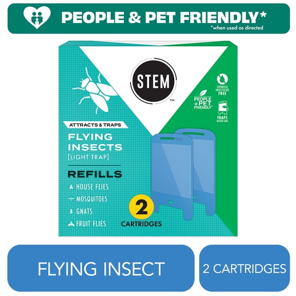 STEM Light Trap Refills Fly Trap Bug Killer, 2 Count