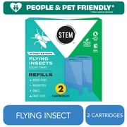 STEM Light Trap Refills, Sticky Refill Cartrides, Attracts & Traps Flying Insects, 2 Count