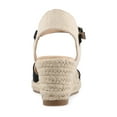 thumbnail image 4 of Journee Womens Ashlyn Wedge Heel Espadrille Sandals, Widths Available, 4 of 9