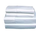 thumbnail image 1 of Stripes White 300 Thread Count Twin Extra Long size Sheet Set 100 % Cotton 3pc Bed Sheet set (Deep Pocket) By Wholesalebedding, 1 of 2