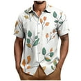 thumbnail image 2 of Jjayotai Mens George Tee Shirts, Men's Casual Shirts, Short Sleeve Vintage Bowling Shirt, Summer Button Up Top, Mens Hawaiian Shirt, 2 of 5