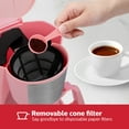 thumbnail image 4 of Holstein Housewares - 5 Cup Drip Coffee Maker - Convenient and User Friendly with Permanent Filter, Borosilicate Glass Carafe, Water Level Indicator, Auto Pause /Serve and Keep Warm Functions, Pink, 4 of 8