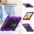 thumbnail image 3 of TECH CIRCLE iPad 10th Generation Kids Case Built-in Screen Protector,Shockproof Rugged Drop Protection Cover with 360° Rotatable Stand Shoulder Strap Pencil Holder for 10.9" iPad 10th Gen 2022,Purple, 3 of 7