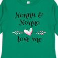 thumbnail image 4 of Inktastic Nonna and Nonno Love Me Heart Grandchild Boys or Girls Long Sleeve Toddler T-Shirt, 4 of 5