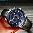 thumbnail image 3 of Crrju 2022 Mens Watches Top Brand Luxury Chronograph Waterproof Date Clock Male Leather Casual Quartz Sports Wrist Watch - Quartz Wristwatches, 3 of 6