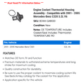 thumbnail image 2 of Engine Coolant Thermostat Housing Assembly - Compatible with 2001 - 2005 Mercedes-Benz C320 3.2L V6 - Beck Arnley, 2 of 2