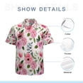 thumbnail image 7 of High Quality Hawaiian Shirts for Men Short Sleeve Aloha Beach Shirt Floral Summer Casual Button Down Shirts Blouses 4JDO5G, 7 of 7