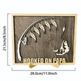 thumbnail image 3 of AURIGATE Hooked on Dad Papa Grandpa Wooden Sign Fishing Plaques for Wall Dad Decor Hanging Sign Decorations For Home Father's Day Fishing Trip Gift For Him, 3 of 5