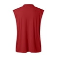 thumbnail image 5 of Men's Sleeveless T Shirt Casual Solid Holiday Shirts Casual Vest Tops Sports Garment Mens Vest Long Sleeve T Shirts for Men Pack Large Tall T Shirts Tops for Men Loose Fit Mens Shirts Packs 2xl Tall, 5 of 5