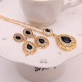 thumbnail image 4 of Kripyery Women Rhinestone Waterdrop Pendant Necklace Stud Drop Earrings Jewelry Set, 4 of 7