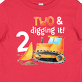 thumbnail image 4 of Inktastic Two and Digging It Bulldozer 2nd Birthday Boys or Girls Baby T-Shirt, 4 of 5