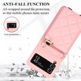 thumbnail image 4 of Allytechgroup Stylish Wallet Phone Case for Samsung Galaxy Z Flip 4 5G, Crossbody Shoulder Strap Make-up Mirror Ring Holder Stand Card Holders Shockproof Case for Girls Women, Pink, 4 of 7