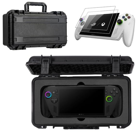 2 in 1 Carrying case for ROG Xbox Ally X/ROG Xbox Ally,Waterproof Hard Case*1 Protective Film*2.