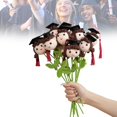 thumbnail image 2 of Ramo de graduación hecho a mano con ganchillo - Figurita de niño/niña/perro de recuerdo para graduados, profesores, amantes de las mascotas | Regalo de hilo ecológico para celebraciones académicas, 2 of 8