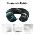 thumbnail image 4 of Xecao Wave Ocean Animal Shark Print Memory Foam Cervical Neck Pillow Versatile U-Shaped Pillows for Home,Office,Camping,Travelling,Soft Washable Cover, 4 of 8