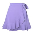 thumbnail image 2 of Homenesgenics Skirt for Women Plus Size Women's Fashion Sequins Solid Color High Waist Stretch Short Skirt Purple L, 2 of 3