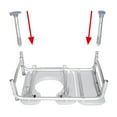 Drive Medical Padded Seat Transfer Bench with Commode Opening
