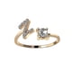 thumbnail image 1 of A-z Letter Gold Color Metal Adjustable Opening Ring, Initials Name Alphabet zhangyuxiang LED, 1 of 2